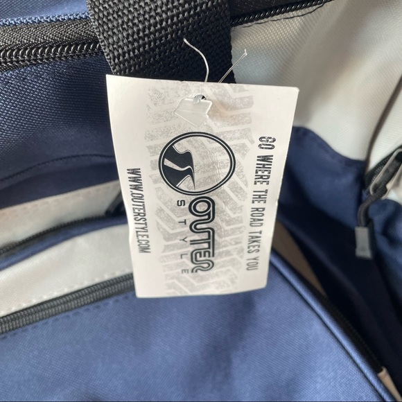 Outer Style Travel Duffel Bag Navy BRAND NEW - Picture 3 of 9